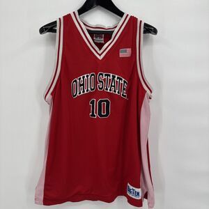 Ohio State Buckeyes 10 Basketball Jersey Big‎ Ten size XL Vintage